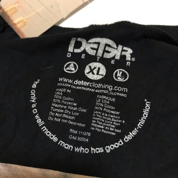 Deter T-Shirt XL Tiger Print NWT Black Scoop Neck - Picture 5 of 8